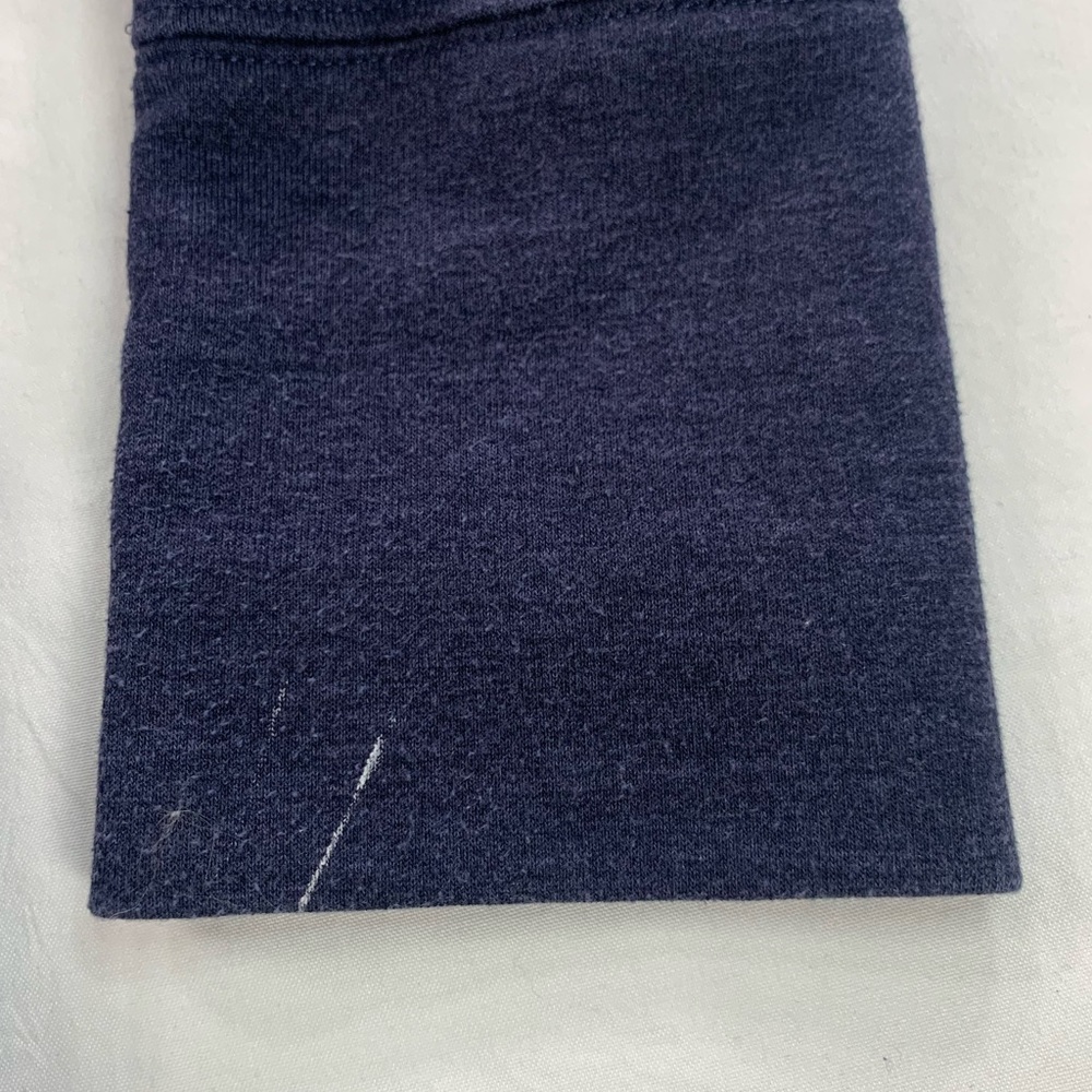 Hurley Pullover Cowl Neck Loose Sweatshirt Navy Blue Zippered Kangaroo Pocket - Picture 6 of 11